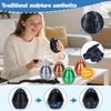 3D Printed Dragon Egg, Easter Egg with Dragon Inside, Pearlescent for Easter Basket Stuffer & Birthday Party Gift Black
