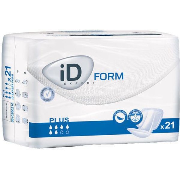 iD Form Shaped Incontinence Pads - Extra Plus