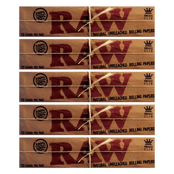 Purize Xtra Slim Size Active Carbon Filter (100 Piece) +Raw King Size Slim Papers (5 Pcs)