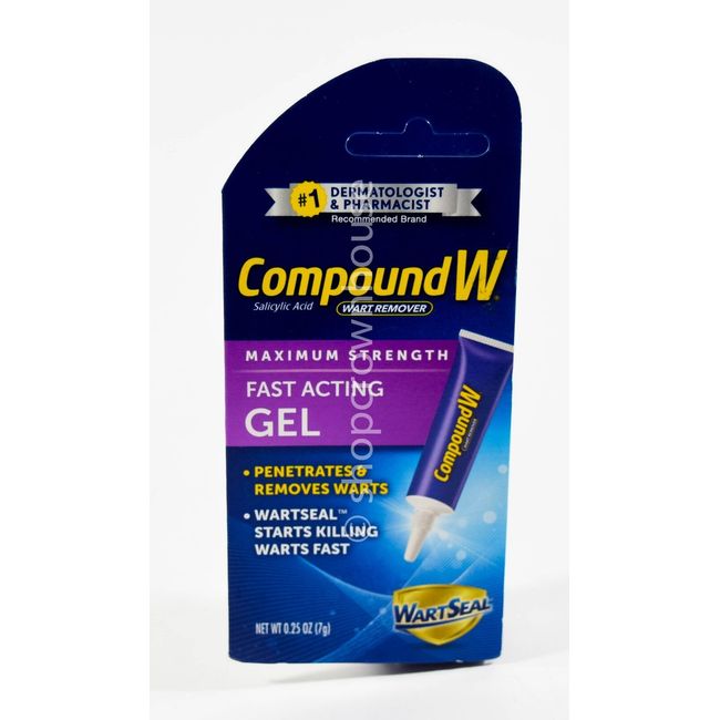 COMPOUND W Wart Remover FAST ACTING GEL .25oz Maximum Strength NIB