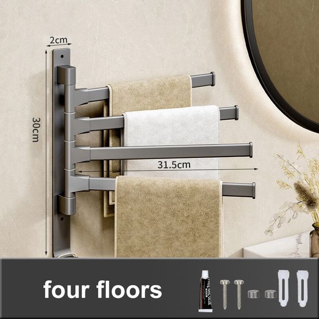 Wall-Mounted Swivel Storage Rack