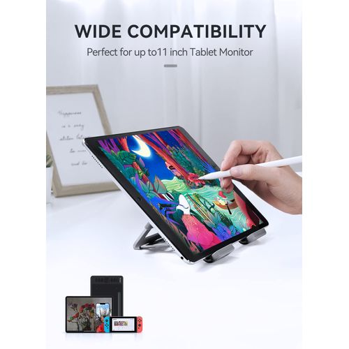 Parblo PR114 Tablet Stand,Support up to 11inch,Adjustable 6 Angels,Foldable and Easy to Carry