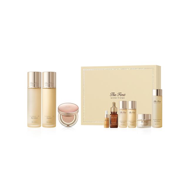 [OHUI] The First Genuine Skin Softener 150 mL, Emulsion 145 mL, Ampoule Cushion No. 01 3-piece special set