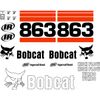 863 G Replacement decals decal kit / sticker set skid loader steer fits bobcat