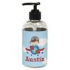 YouCustomizeIt Personalized Airplane & Pilot Plastic Soap/Lotion Dispenser (8 oz - Small - Black)