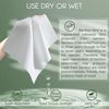 WOWOTEX Bamboo Disposable Face Towel Biodegradable Large Dry Face Wipes 60 Count/1 Box Extra Thick Soft Clean Facial Towels for Sensitive Skin, Makeup Removing, Facial Cleansing, Nursing, Travel