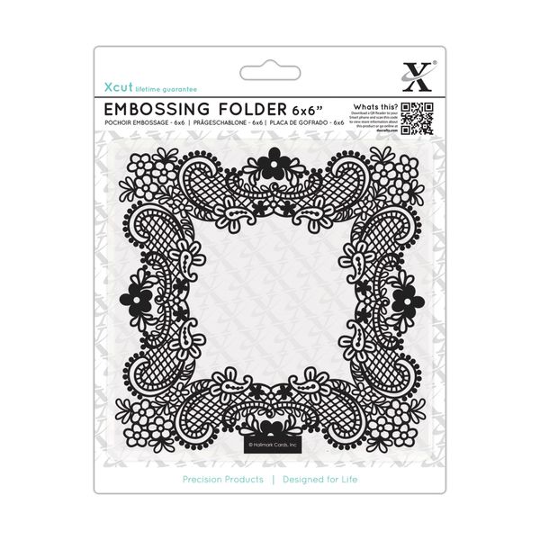 Xcut Embossing Folder, Black, One Size