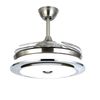 42"Modern Ceiling Fan Light With LED Bluetooth Music Player Retractable Blades