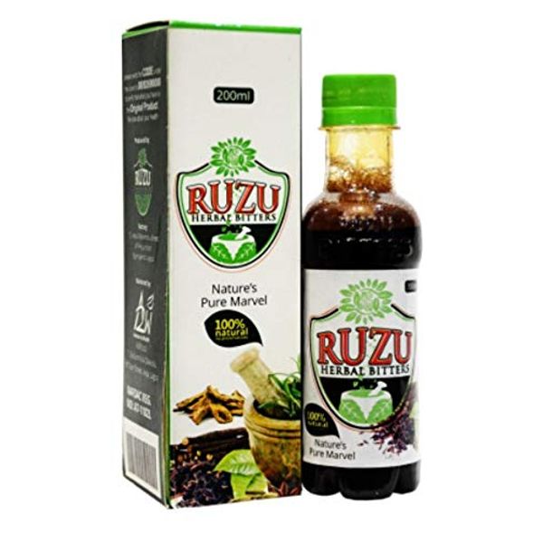 Ruzu African Herbal Bitters - 2 Bottles - 200ml Each