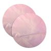Pink Tinted 4 Inch Polythene Plastic Burger Separator Discs - 250 Pack Non-Stick