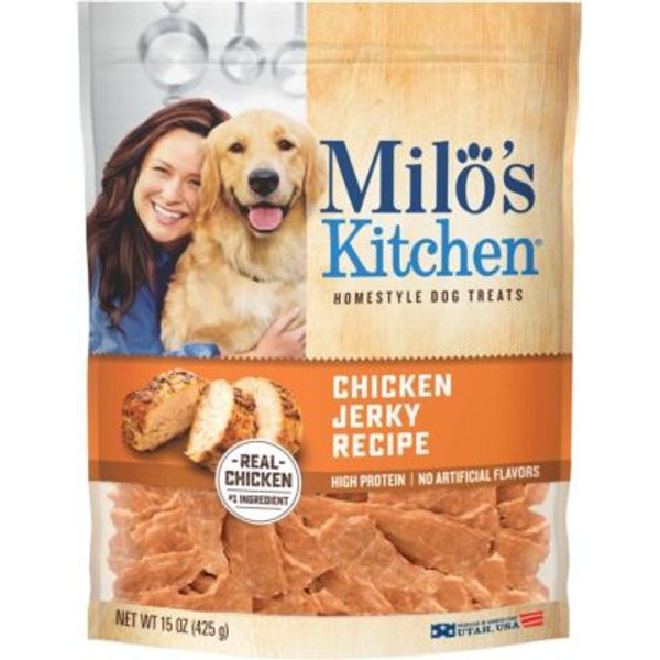 Milo's Kitchen Chicken Jerky Strips 15 Ounce Dog Treats Made In Usa