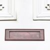 Infinity Decor Aged Bronze Georgian Style 10” Solid Brass Sprung Letter Box Postal Plate for Front Door