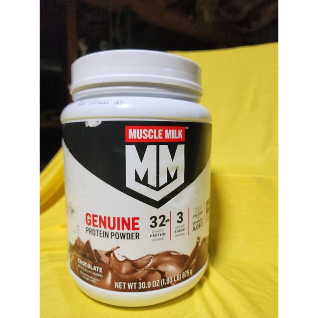 Muscle Milk Genuine Whey Protein Powder Chocolate 30.9 Oz Exp. 5/24 🍫
