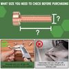 uxcell Hex Socket Bolt Kits (M6), Red Copper Cup-Shaped Head Cap Hexagon Socket Head Cap Screw