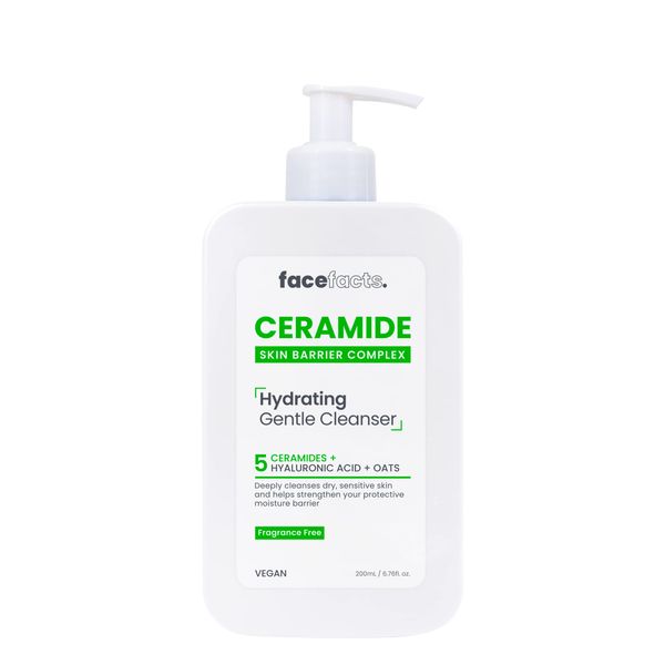 Face Facts Ceramide Hydrating Cleanser | Dry & Sensitive Skin | 200ml