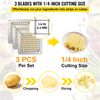 French Fry Cutter Chopper Replacement Blade & Push Block 1/4-inch 3 Pieces