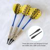 PATIKIL Plastic Dart Tips 2BA Thread, 100 Pack Soft Tip Dart Points Replacement Dart Accessories, Black