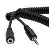 kenable COILED 3.5mm Stereo Jack to Socket Headphone Extension Cable Lead 4m [4 metres]