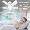 2Pack Socket Fan Light With Remote, Screw in Ceiling Fans with Dimmable Light...