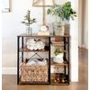 VASAGLE ALINRU Kitchen Baker’s Rack, Coffee Bar, Microwave Oven Stand, wit