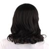 MapofBeauty 16 Inch/40 cm Daily Use Side Bangs Medium Curly Wig (Black)