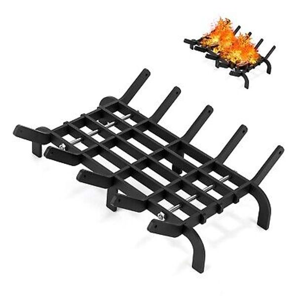 Fireplace Grates, 16 Inch Fireplace Grate Heavy Duty High Carbon Steel Firepl...