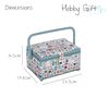 Hobby Gift Medium Sewing Craft Hobby Storage Box, Rectangle, Sewing Notions