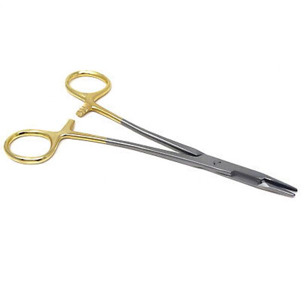 T/C Premium Grade Olsen Hegar Needle Holder 6.5" With Tungsten Carbide Inserts