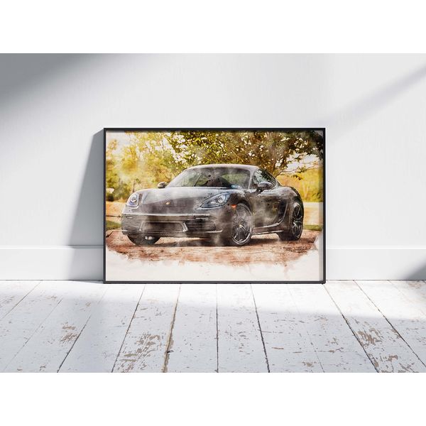 Prickly Products Personalised Car Print (Frame not included) (Digital File Only)