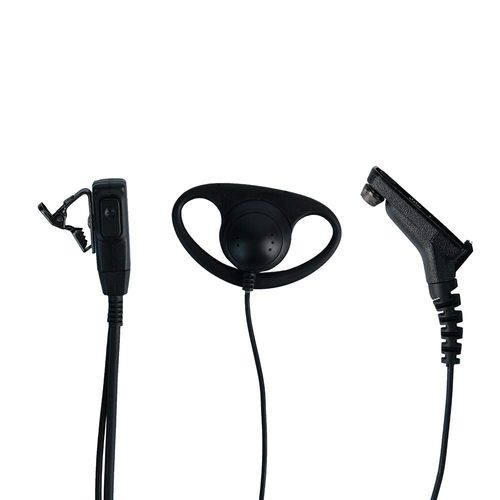 Klykon Motorola Xpr 6550 Earpiece, D Shape Surveillance Ear Piece Headset with Ptt Mic for Motorola 2 Way Radio Walkie Talkie XPR7550 XPR6350 XPR7350 7550e 7580e