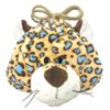 NICI 3090653 Figure Face Pouch, Blue Leopard Drawstring Leopard Animal Leopard Pattern