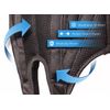 AT Surgical Left Side Hernia Support Comfortable Black Truss Belt with Compression Pads For Men (Small)