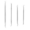 Nail Debris Remover, Nail Debris Removal, Intrusion Nail Tool, Stainless Steel, Nail Gaps, Garbage Remover, Hands, Fingers, Toes (Set of 4)
