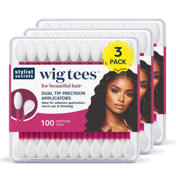 Classic Wig Tees- For Adhesive Application, Touch-Ups & Blending - 3 Pack
