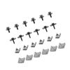 Partuto 24pcs Engine Undertray Clips Screws Under Cover Splashguard Rivets Replacement