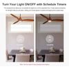 Upgraded Wifi Universal Ceiling Fan Light Remote Control Kit with Mute, Timing F