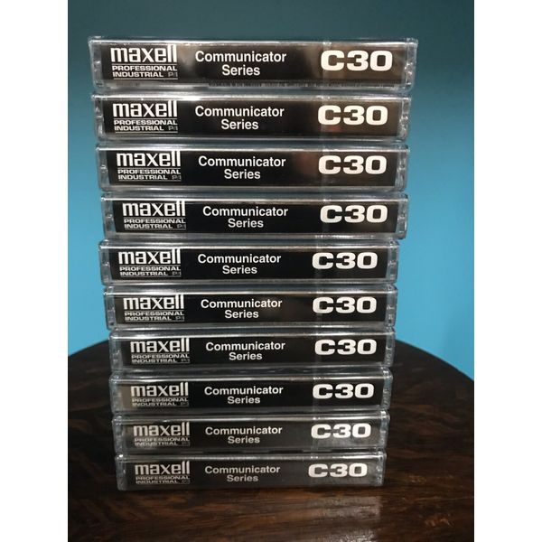 MAXELL COM-30 Professional 30 Minute Normal Bias Audio Cassette (10-Pack)
