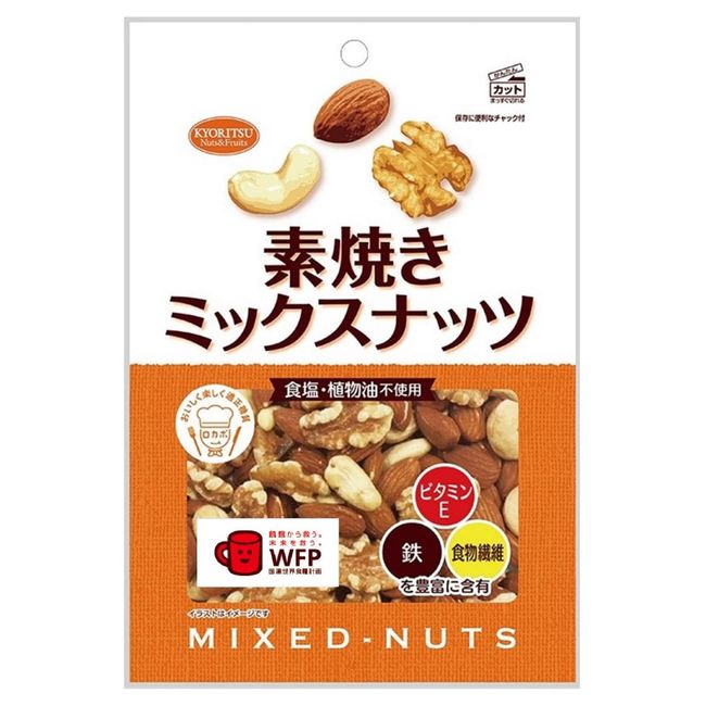 Kyoritsu Foods Ungrilled Mixed Nuts, Value Pack, 7.1 oz (200 g)