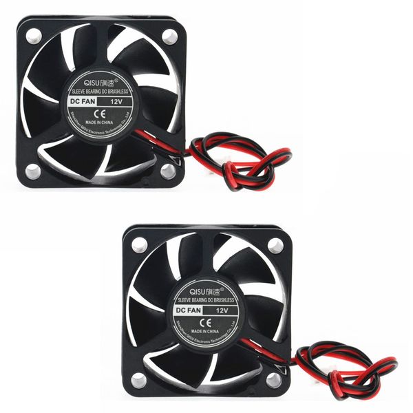 PENGLIN 2PCS Cooling Fan 5020 12V Sleeve Bearing Fan 3D Printer Fan 50mm X 50mm X 20mm DC Fan Quiet Small PC Fan Cooling Cooler CPU Cooler Fan (5020 DC 12V)