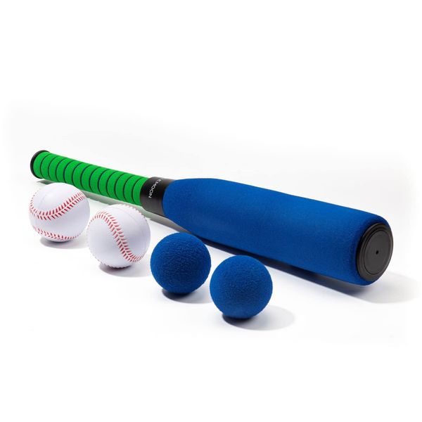 Lemito Sports Kids Foam Baseball Bat + Ball Sets - Indoor Outdoor Playing Toy, Gift for Kids Toddlers Youth 3+, Blue