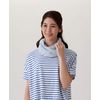 Cervin Fluffy Cotton Linen UV Neck Cover, Pink