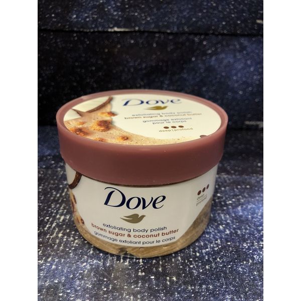 Dove Scrub Brown Sugar & Coconut Butter For Silky Smooth Skin Body Exfoliates