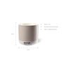 Copenhagen Design Coffee Cup, Porcelain, Cool Grey, One Size