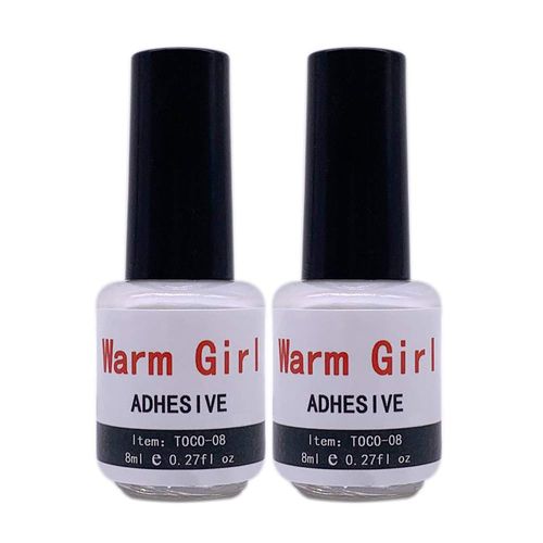 Professional 2PCS Galaxy Star Nail Art Glue for Foil Sticker Nail Transfer Tips Decorations Adhesive White 8ml by RY