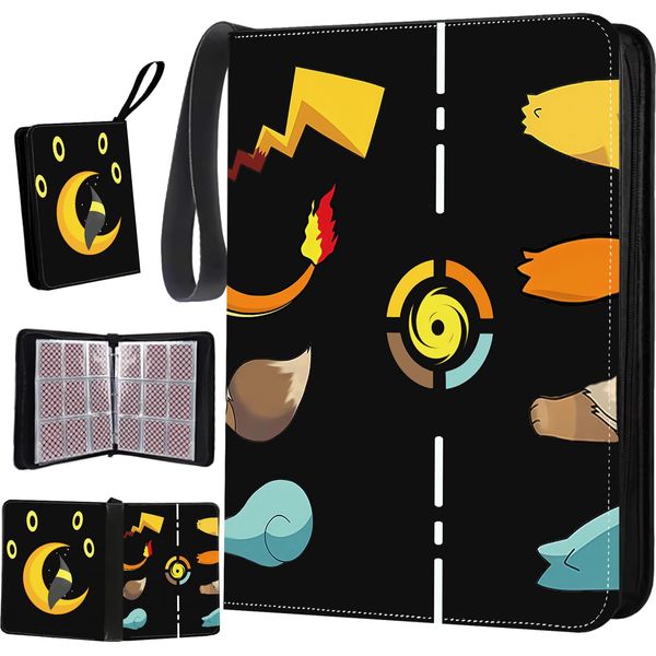 Card Binder 9 Pocket，Trading Card Binder 900 Pockets Waterproof Widened Carrying Strap Card Holder Card Collection Enthusiasts Surprise Present