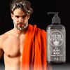 Beard Wash Shampoo w/Argan & Jojoba Oils - Softens & Strengthens - Natural Peppermint and Eucalyptus Scent - Beard Shampoo w/Beard Oil (17 oz Shampoo)