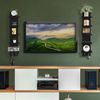 5 Tier Wall Shelf Unit with Hooks, Vertical Column Utility Shelving for Home Dec