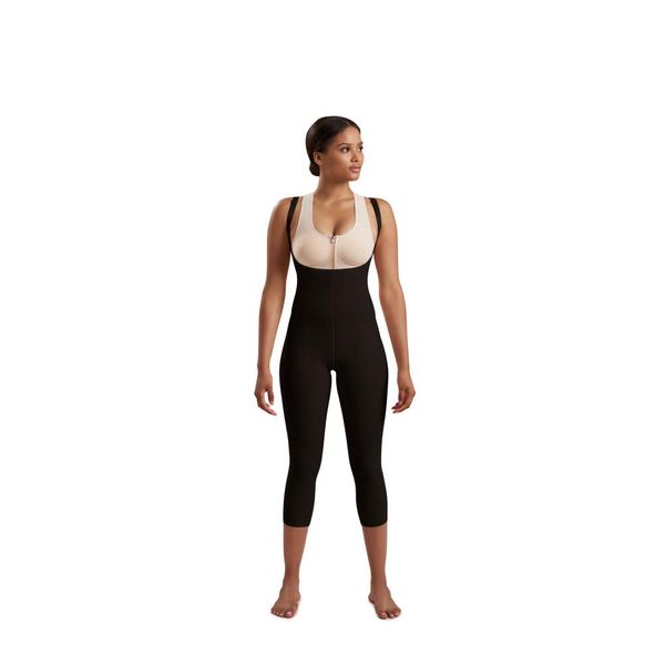 MARENA SFBHM2 Recovery Mid-Calf-Length Girdle High-Back, Stage 2 (pull on), S, Black
