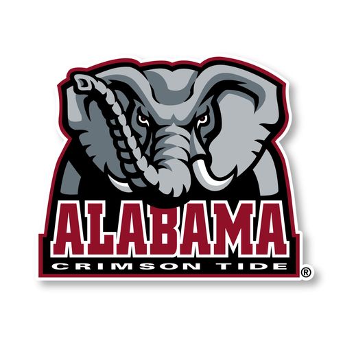 Alabama Crimson Tide 8 Inch Vinyl Mascot Decal Sticker Officially Licensed Collegiate Product