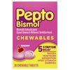 Pepto Bismol Chewables, Upset Stomach Relief, Bismuth Subsalicylate, Multi-Sympton Relief of Gas, Nausea, Heartburn, Indigestion, Diarrhea, Cherry Flavor, 30 Tablets